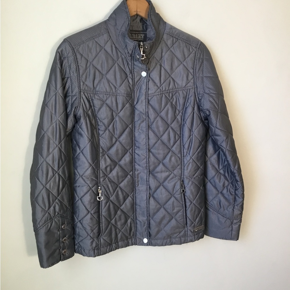 Ariat Gray Mid weight Quilted Jacket